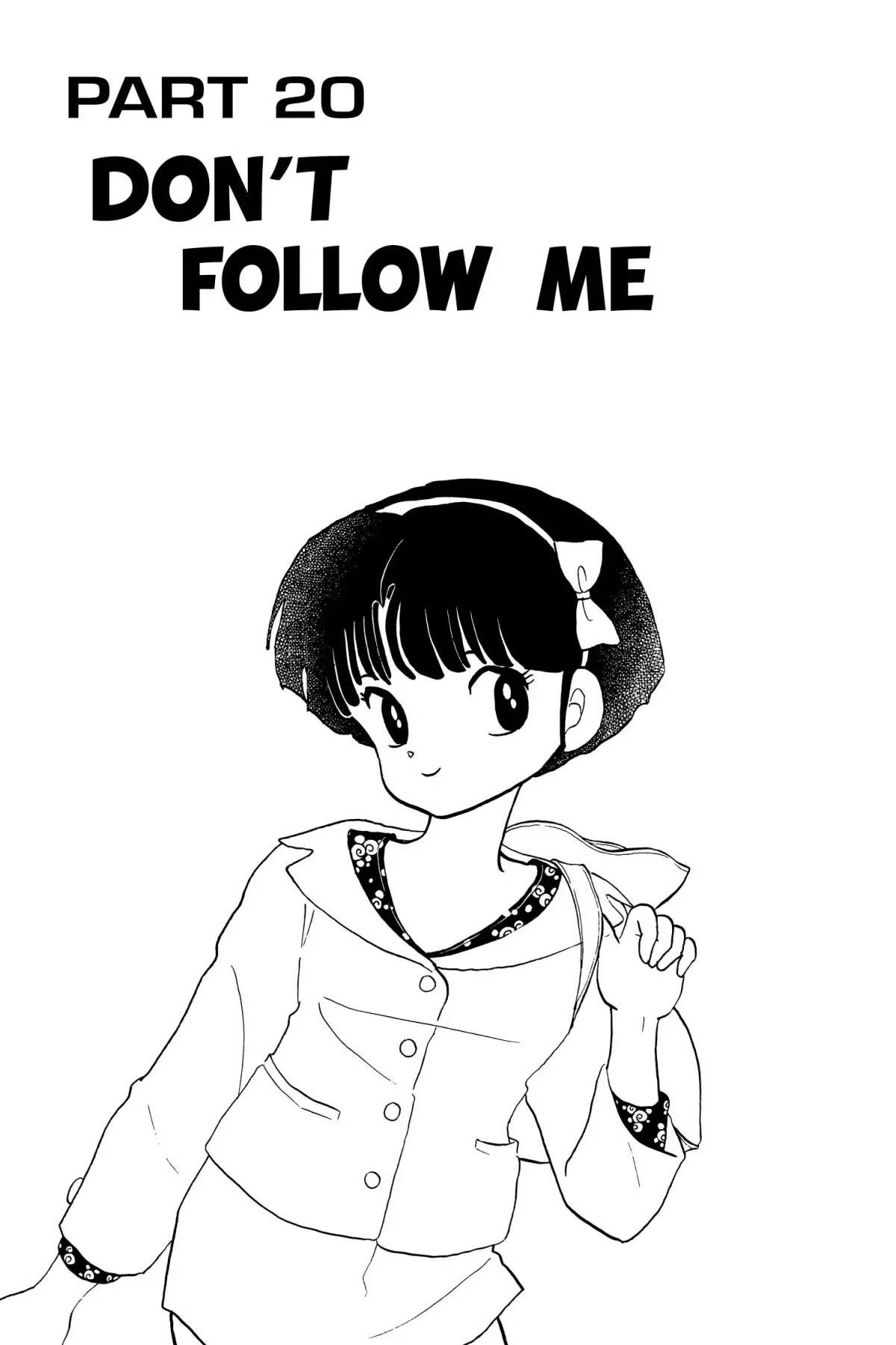 Ranma 1/2 Chapter 122 page 1 - Chapter 122: Don't Follow Me