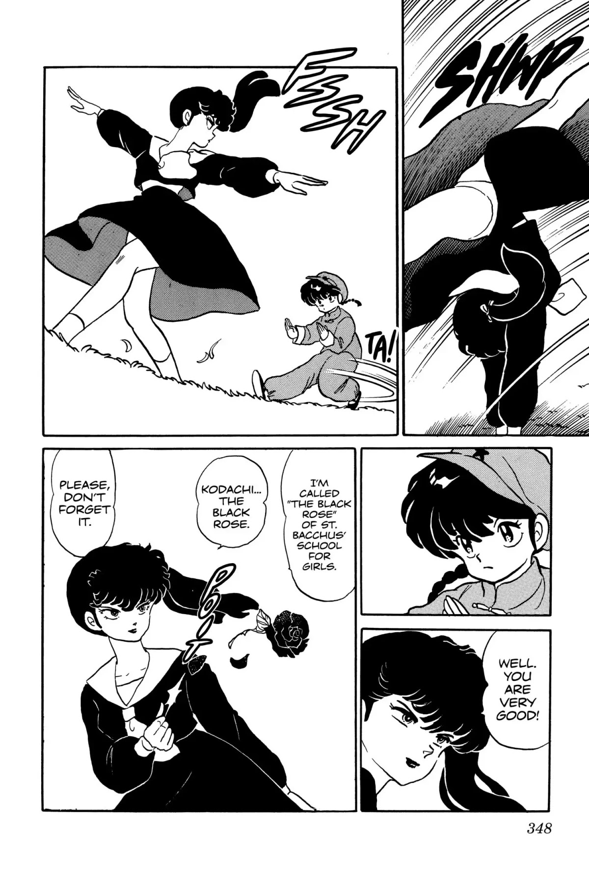 Ranma 1/2 Chapter 17 page 8 - Chapter 17: Kodachi, the Black Rose