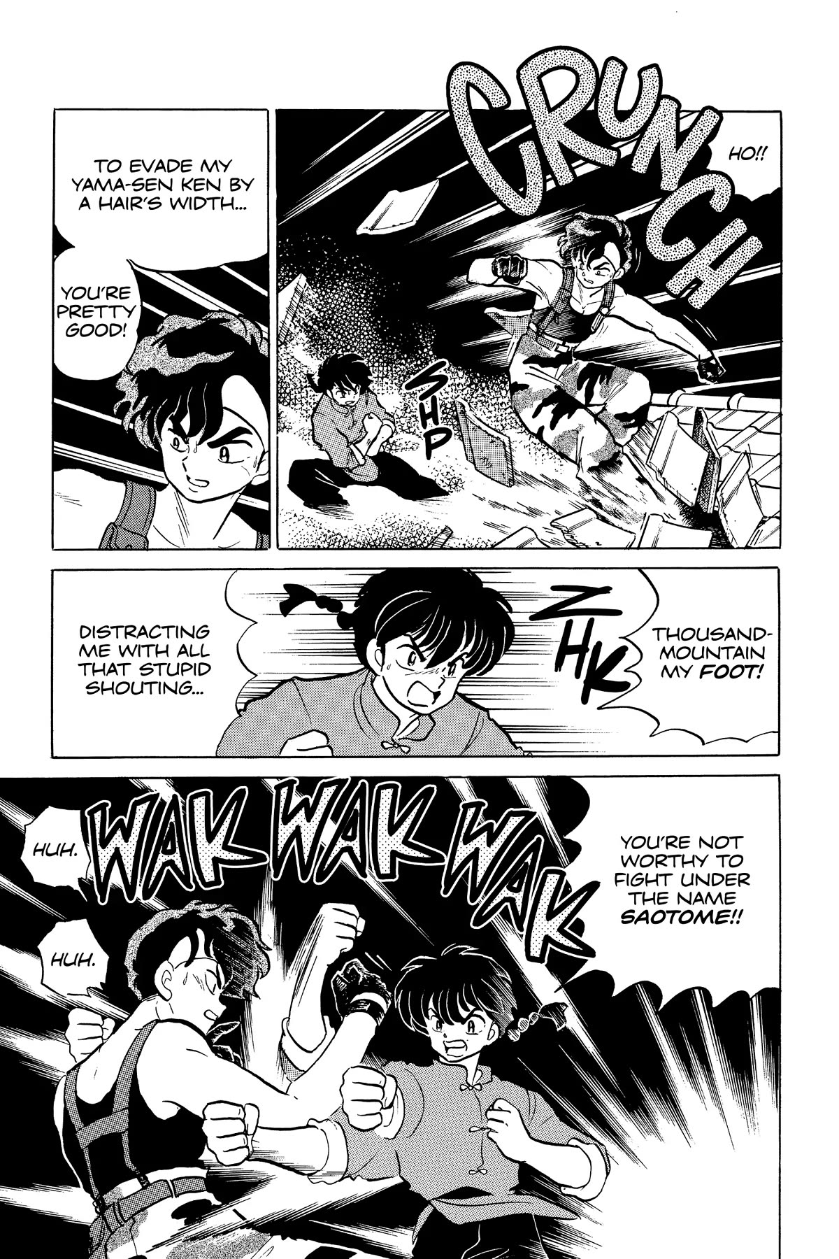 Ranma 1/2 Chapter 291 page 4 - Chapter 291: Thousand-Mountain VS. Thousand-Seas