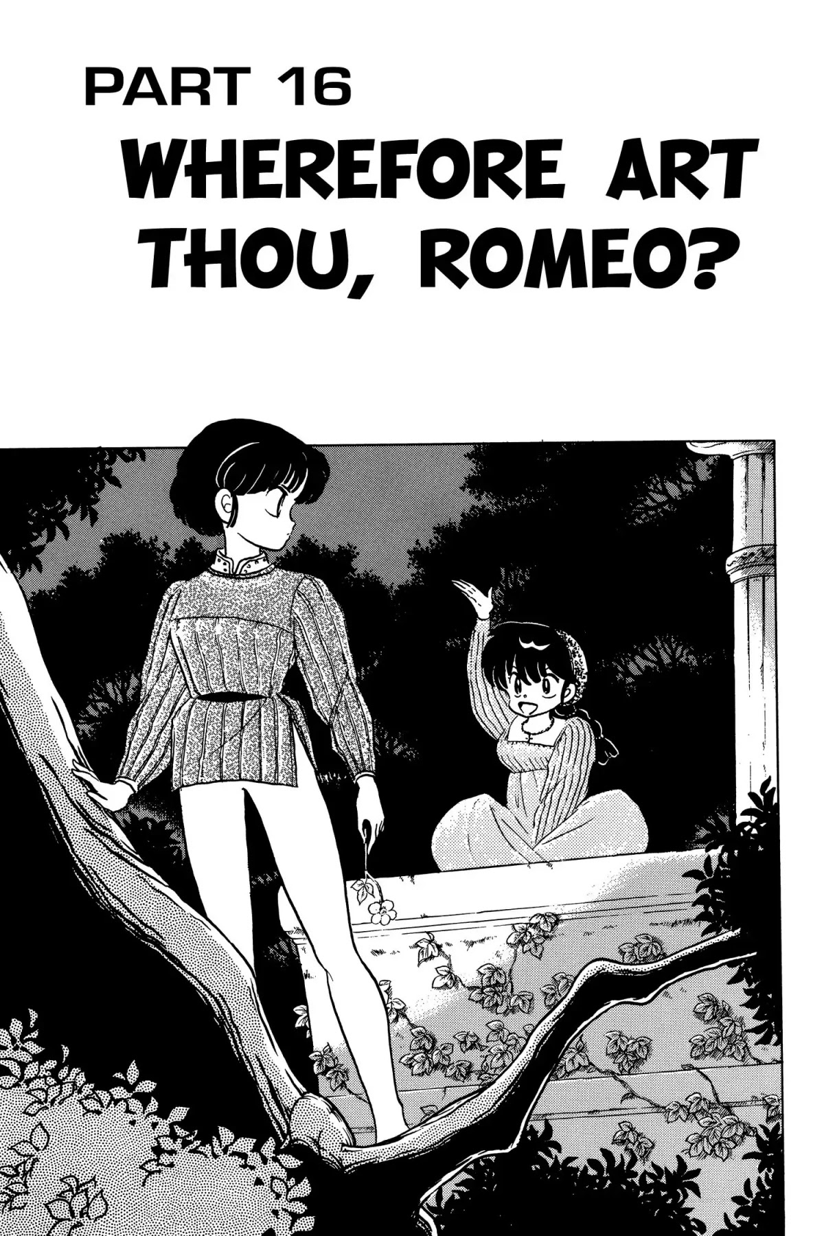 Ranma 1/2 Chapter 74 page 1 - Chapter 74: Wherefore Art Thou, Romeo?