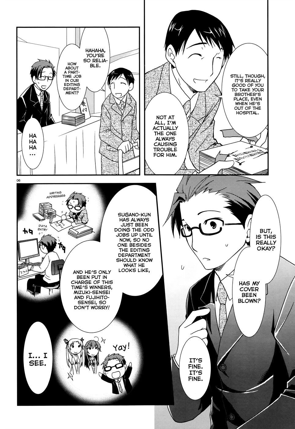Ranobe no Hen! Chapter 5.2 page 6 - Chapter 5 v2 : Farewell, Substitute Editor