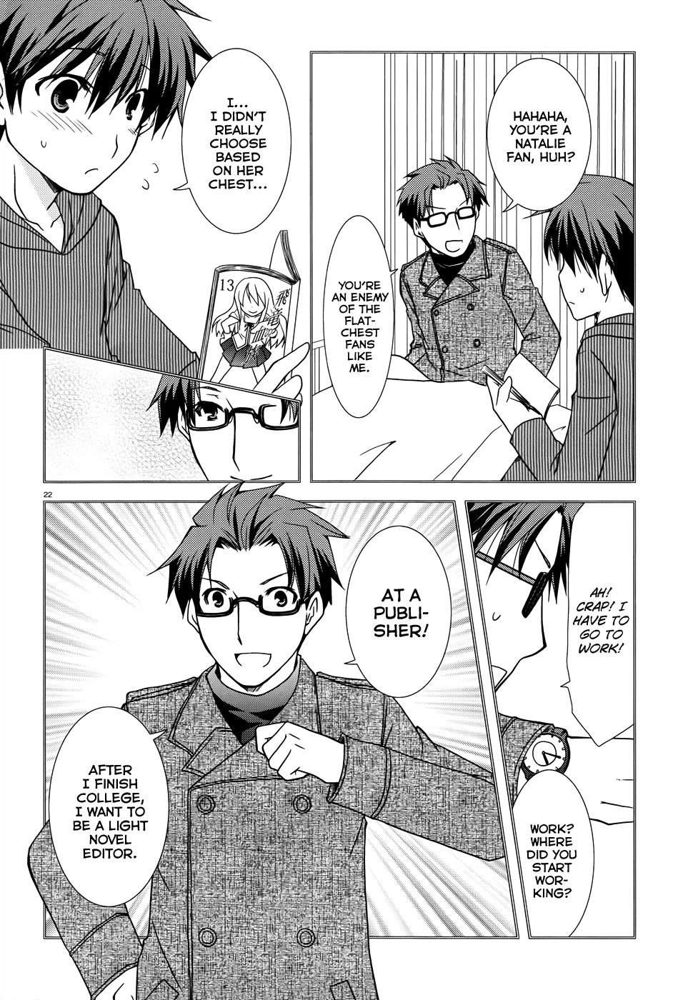 Ranobe no Hen! Chapter 6.2 page 21 - Chapter 6 v2 : A Relationship Between You, You and Me