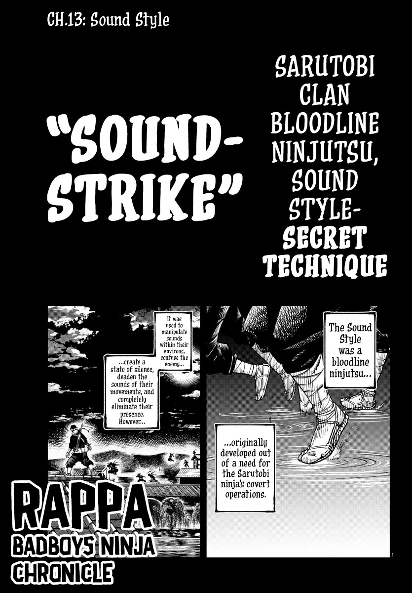 Rappa: The Delinquent Ninja Scrolls Chapter 13 page 1 - Chapter 13: Sound Style