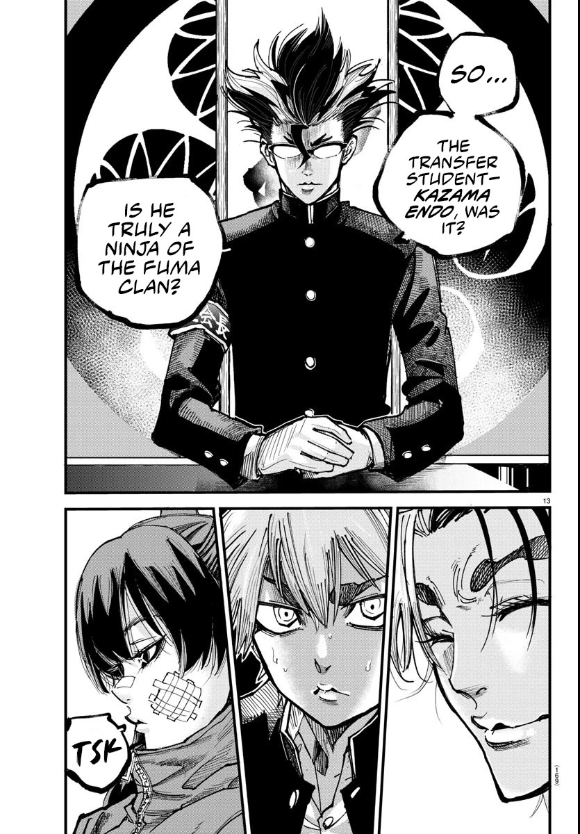 Rappa: The Delinquent Ninja Scrolls Chapter 5 page 13 - Chapter 5: Ninkuma Monjiro