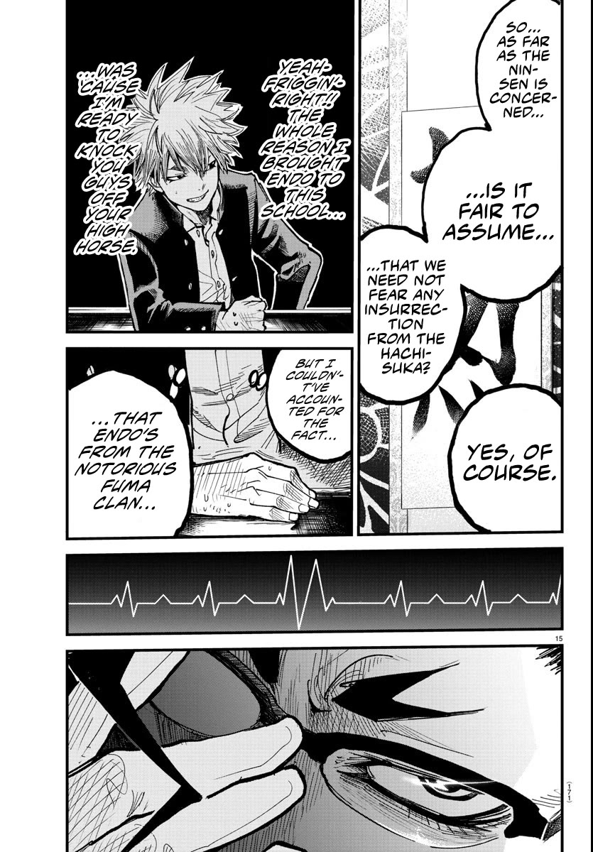 Rappa: The Delinquent Ninja Scrolls Chapter 5 page 15 - Chapter 5: Ninkuma Monjiro