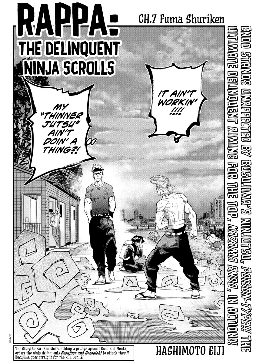 Rappa: The Delinquent Ninja Scrolls Chapter 7 page 2 - Chapter 7: Fuma Shuriken
