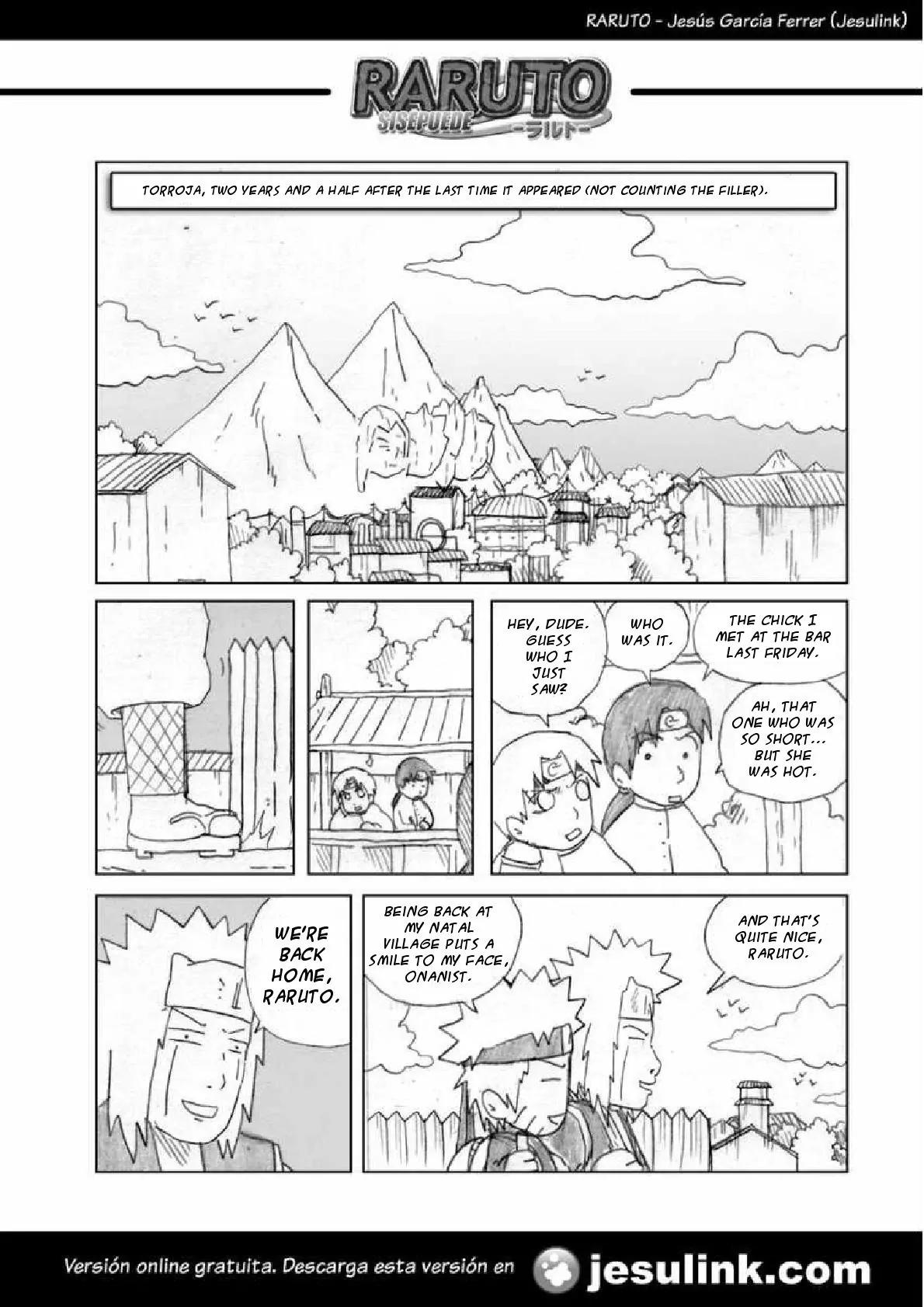 Raruto Sisepuede Chapter 1.1 page 2 - Vol.1 Chapter 1: This brings me back