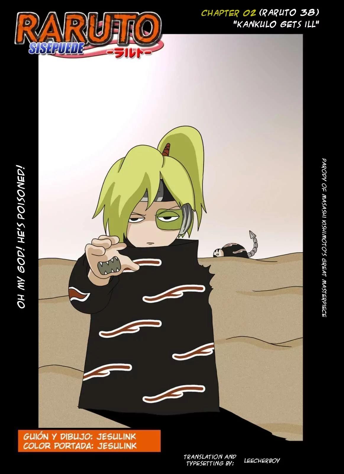 Raruto Sisepuede Chapter 1.2 page 1 - Vol.1 Chapter 2: Kankulo gets ill