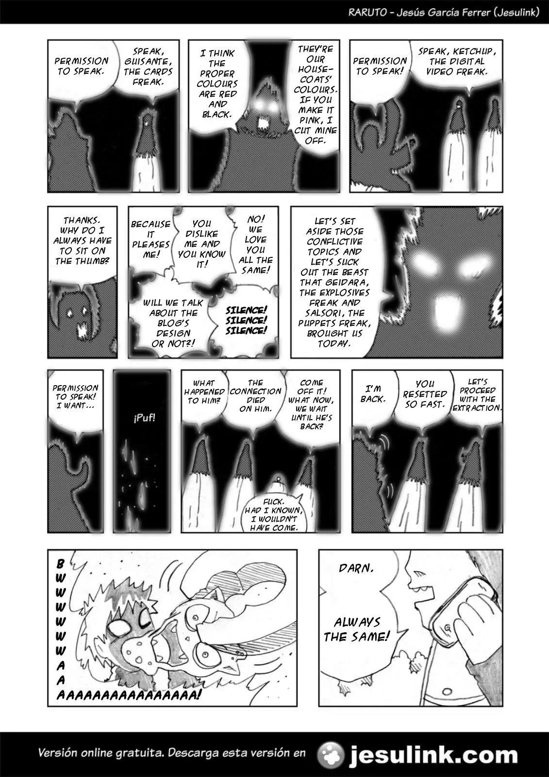Raruto Sisepuede Chapter 1.2 page 12 - Vol.1 Chapter 2: Kankulo gets ill