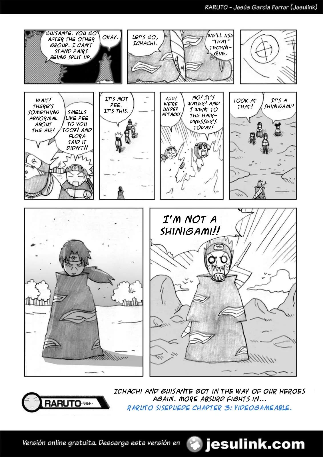 Raruto Sisepuede Chapter 1.2 page 15 - Vol.1 Chapter 2: Kankulo gets ill