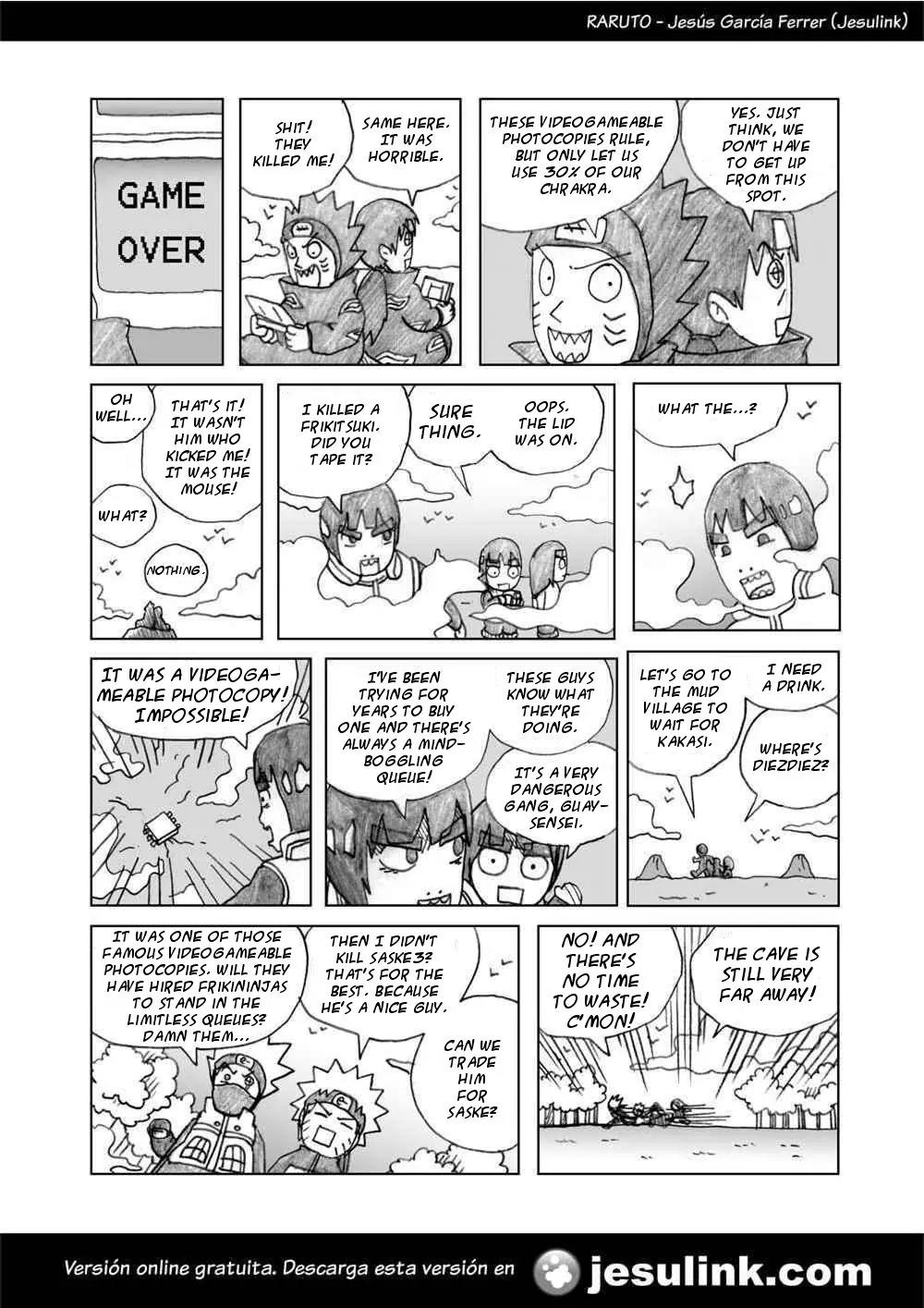 Raruto Sisepuede Chapter 1.3 page 9 - Vol.1 Chapter 3: Videogameable