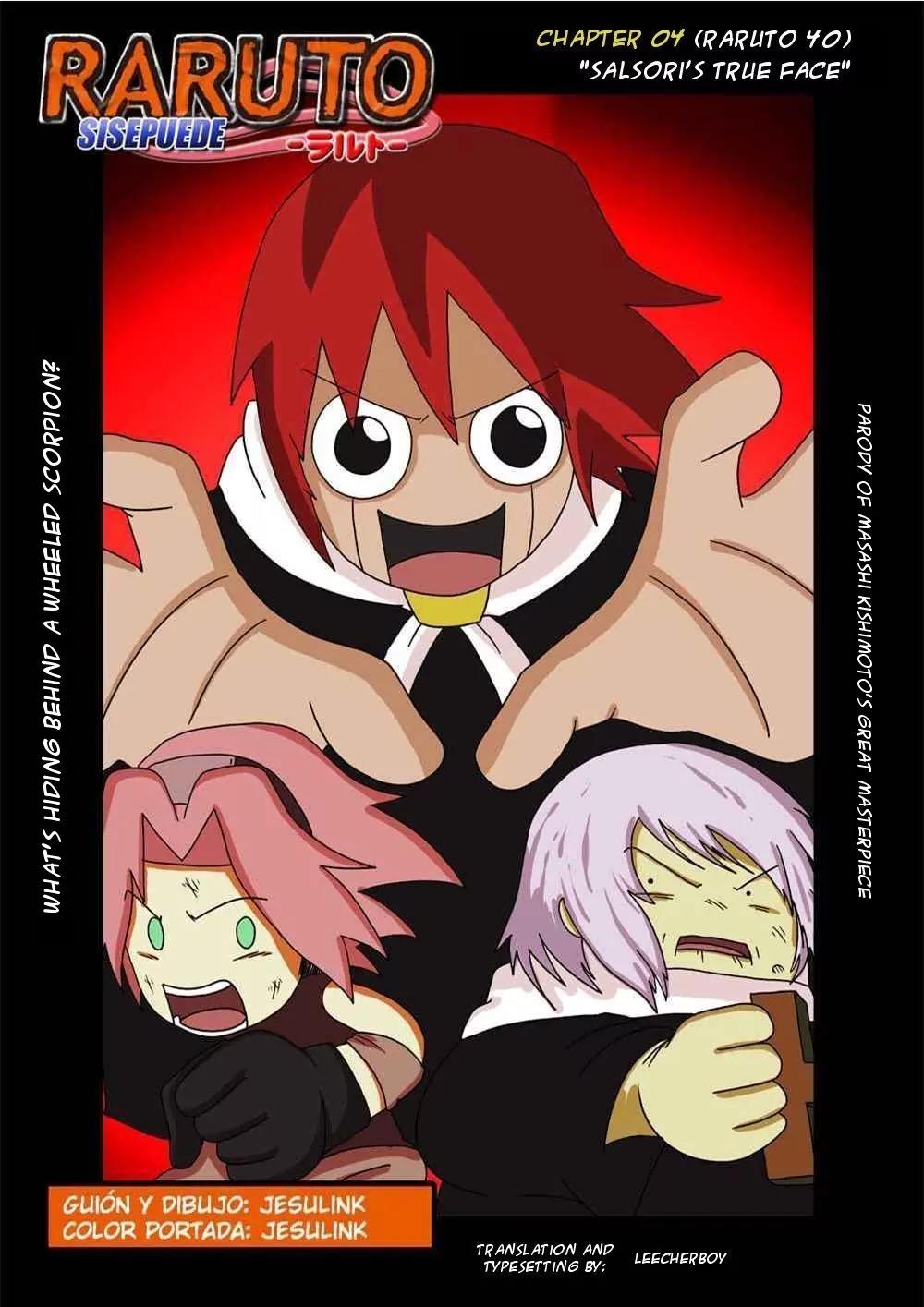 Raruto Sisepuede Chapter 1.4 page 1 - Vol.1 Chapter 4: Salsori's true face