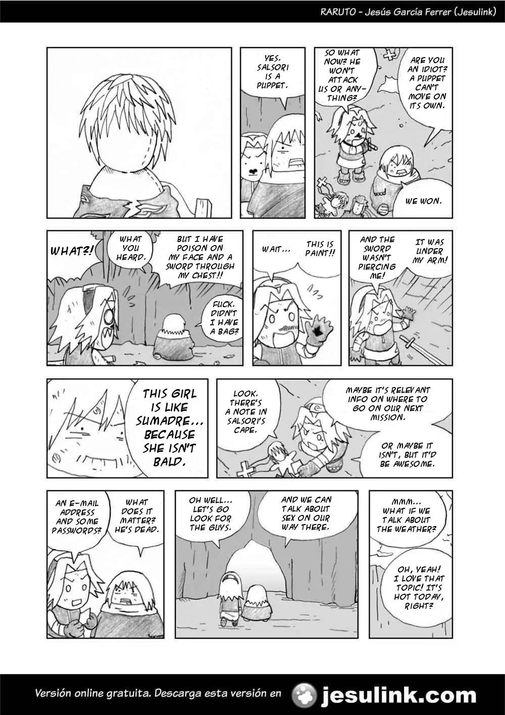 Raruto Sisepuede Chapter 1.4 page 10 - Vol.1 Chapter 4: Salsori's true face