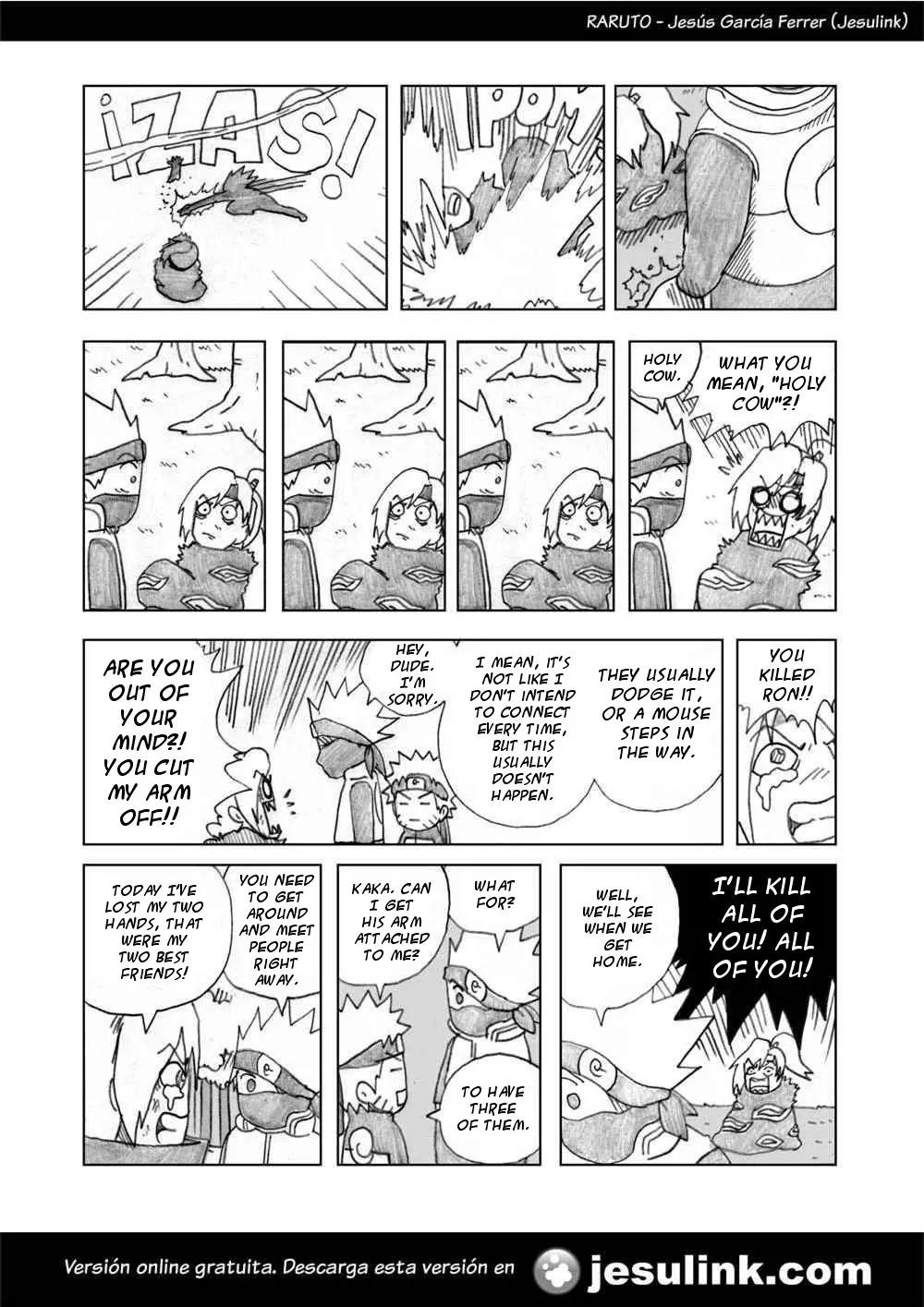 Raruto Sisepuede Chapter 1.4 page 14 - Vol.1 Chapter 4: Salsori's true face