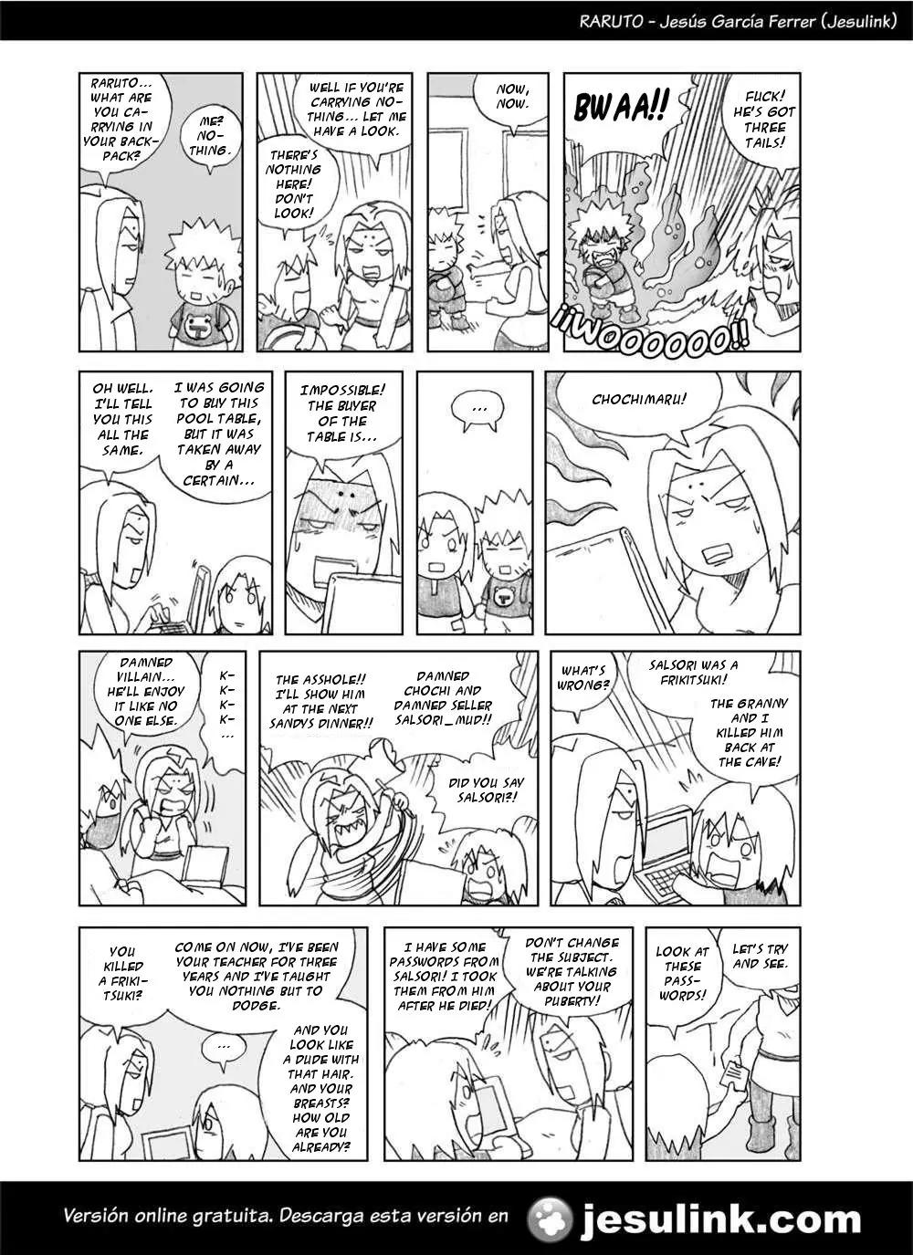 Raruto Sisepuede Chapter 1.5 page 10 - Vol.1 Chapter 5: A Bigboss is worth a lot of money