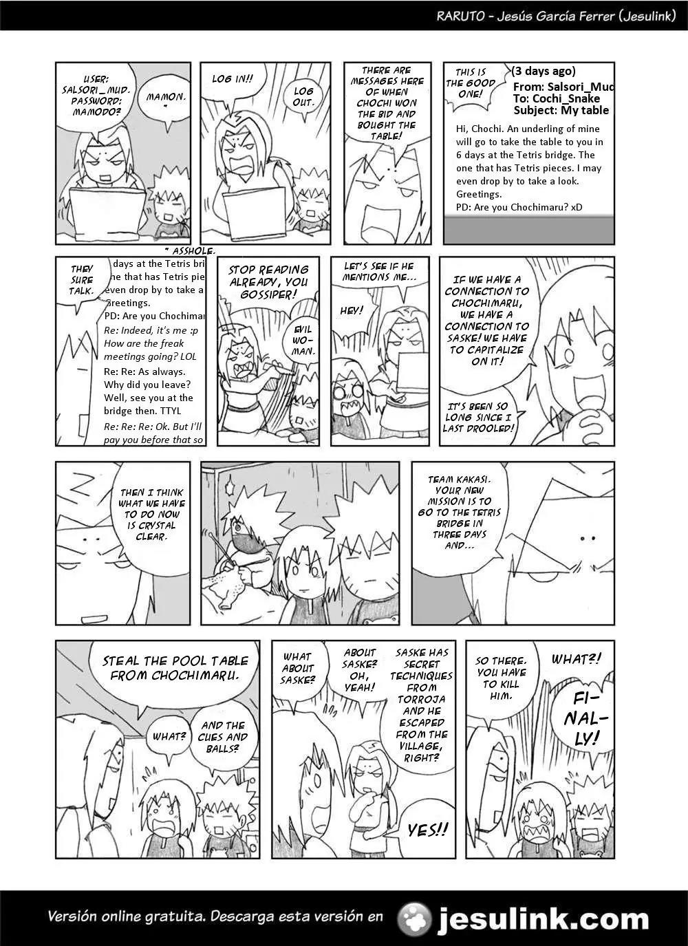 Raruto Sisepuede Chapter 1.5 page 11 - Vol.1 Chapter 5: A Bigboss is worth a lot of money