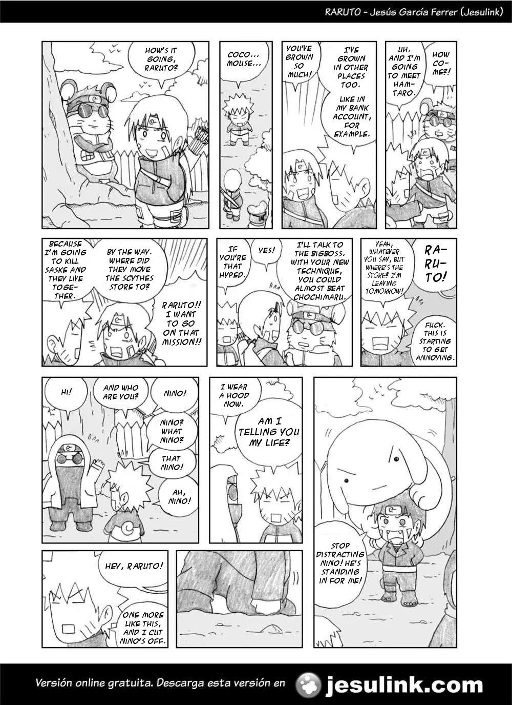 Raruto Sisepuede Chapter 1.5 page 13 - Vol.1 Chapter 5: A Bigboss is worth a lot of money