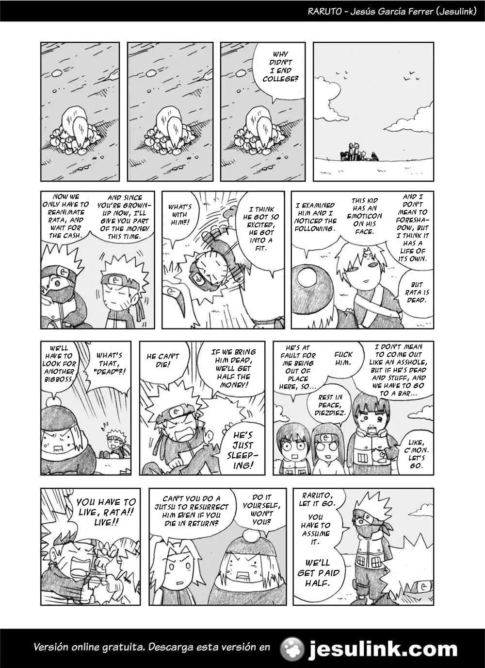 Raruto Sisepuede Chapter 1.5 page 3 - Vol.1 Chapter 5: A Bigboss is worth a lot of money