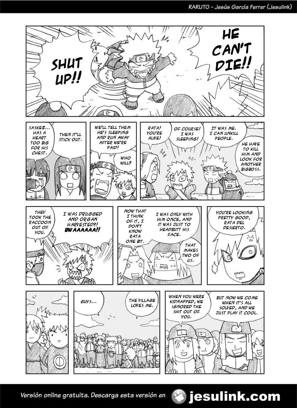 Raruto Sisepuede Chapter 1.5 page 4 - Vol.1 Chapter 5: A Bigboss is worth a lot of money