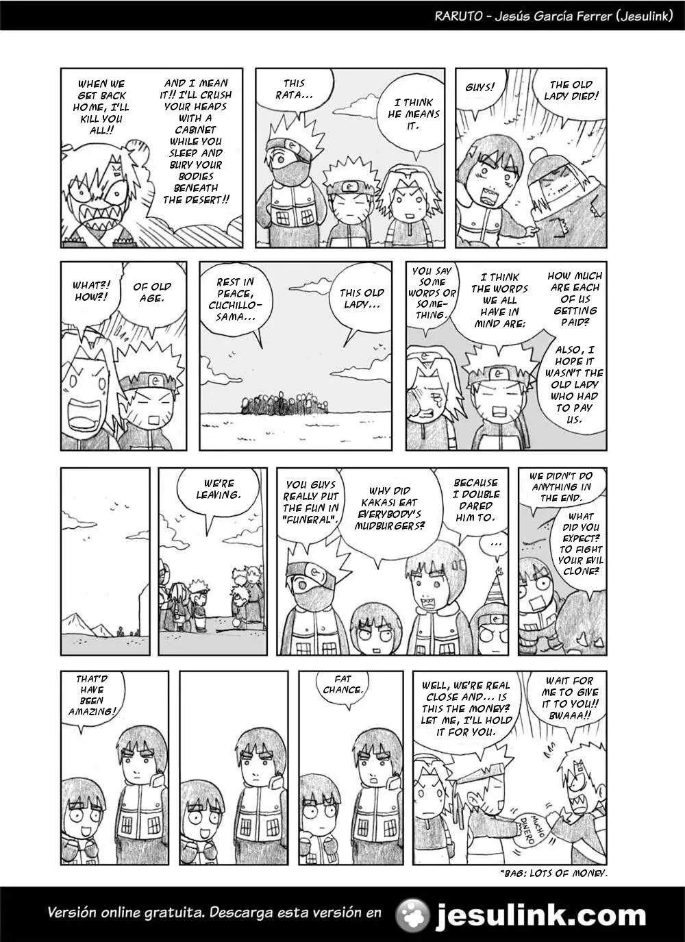 Raruto Sisepuede Chapter 1.5 page 5 - Vol.1 Chapter 5: A Bigboss is worth a lot of money