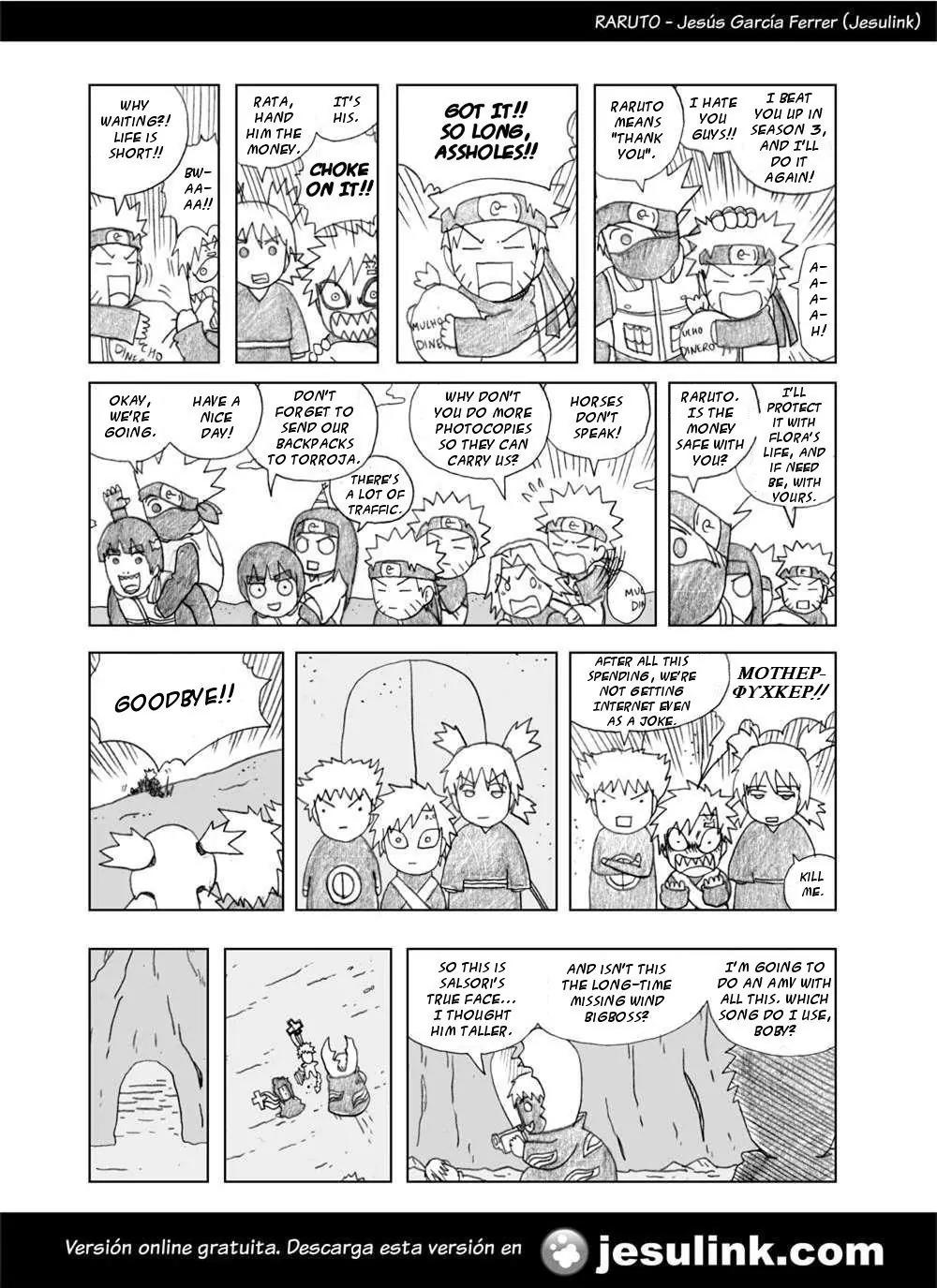 Raruto Sisepuede Chapter 1.5 page 6 - Vol.1 Chapter 5: A Bigboss is worth a lot of money