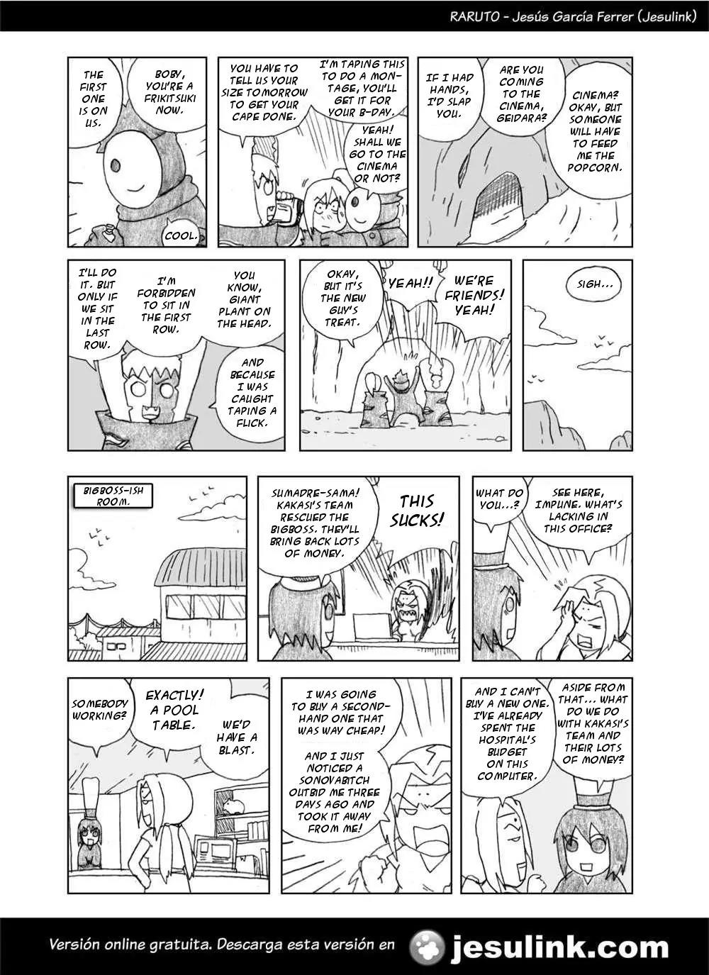 Raruto Sisepuede Chapter 1.5 page 8 - Vol.1 Chapter 5: A Bigboss is worth a lot of money