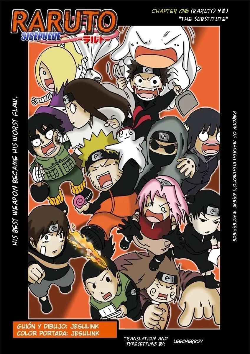 Raruto Sisepuede Chapter 1.6 page 1 - Vol.1 Chapter 6: The substitute