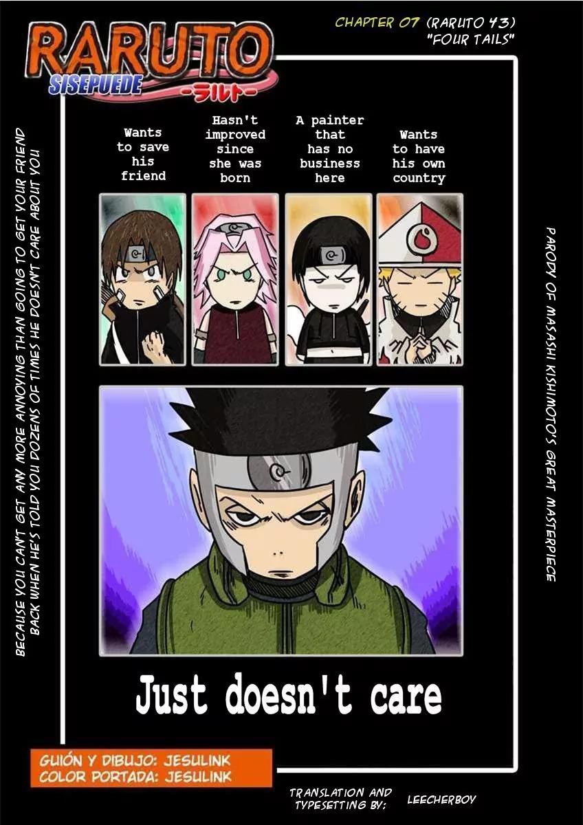 Raruto Sisepuede Chapter 1.7 page 1 - Vol.1 Chapter 7: Four tails