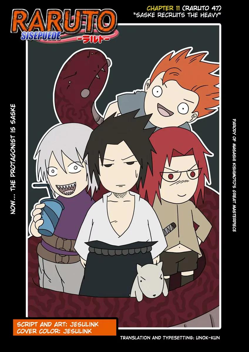 Raruto Sisepuede Chapter 2.11 page 1 - Vol.2 Chapter 11: Saske recruits the Heavy