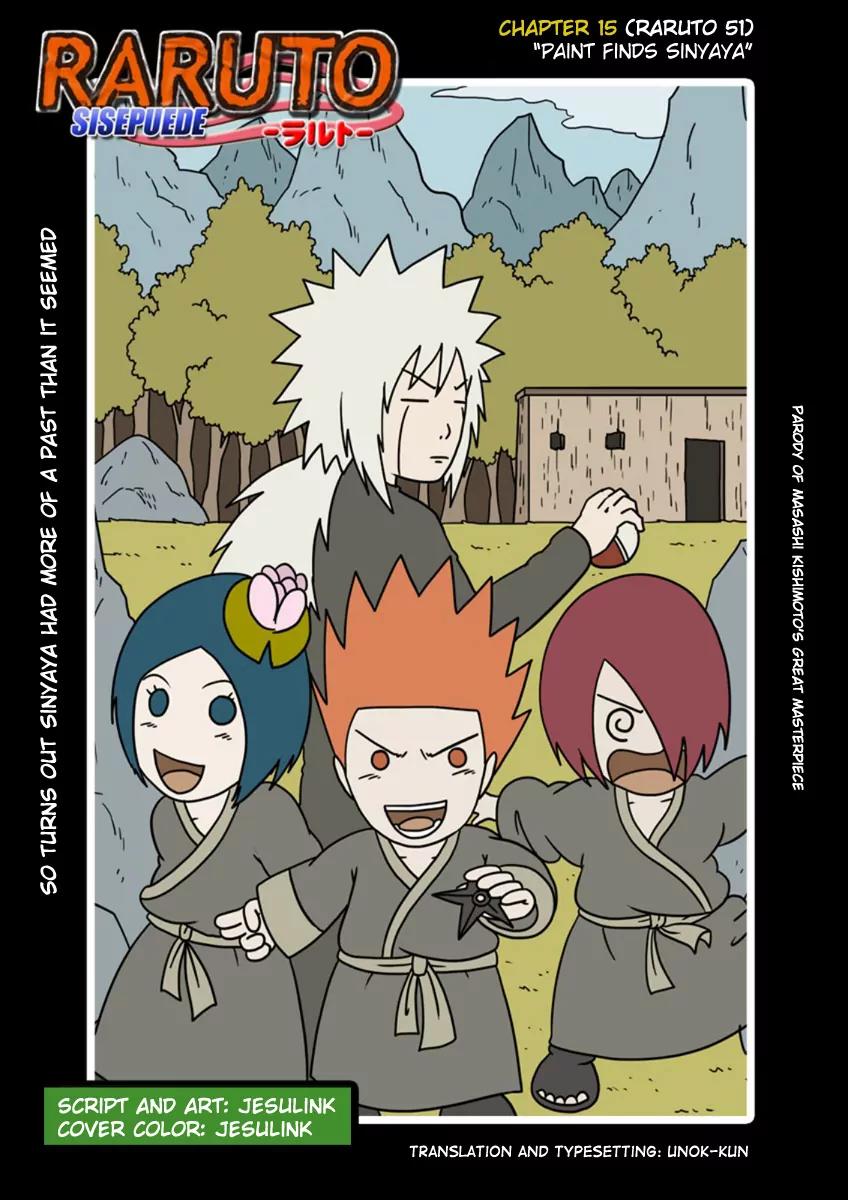 Raruto Sisepuede Chapter 3.15 page 1 - Vol.3 Chapter 15: Paint finds Sinyaya