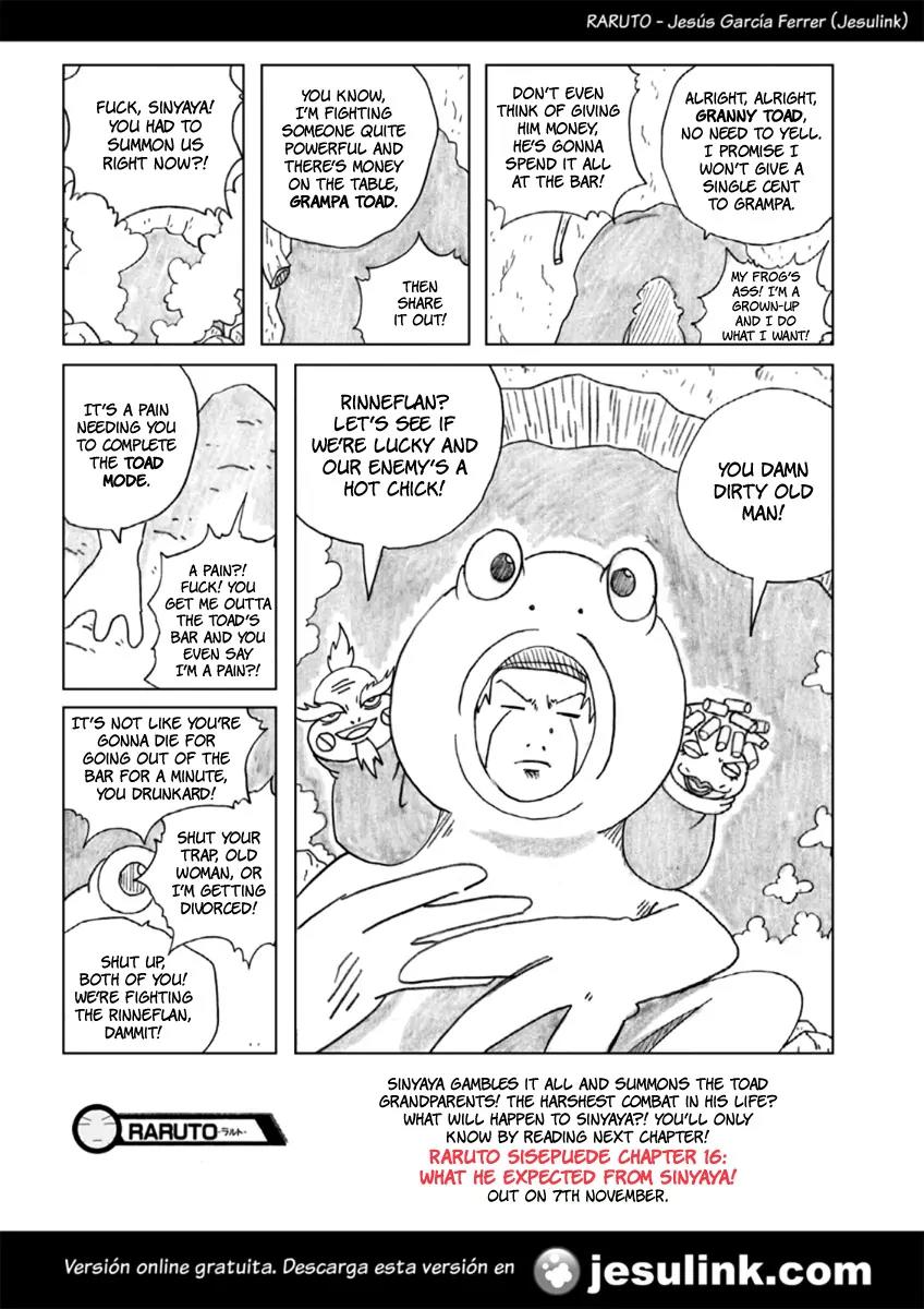 Raruto Sisepuede Chapter 3.15 page 17 - Vol.3 Chapter 15: Paint finds Sinyaya