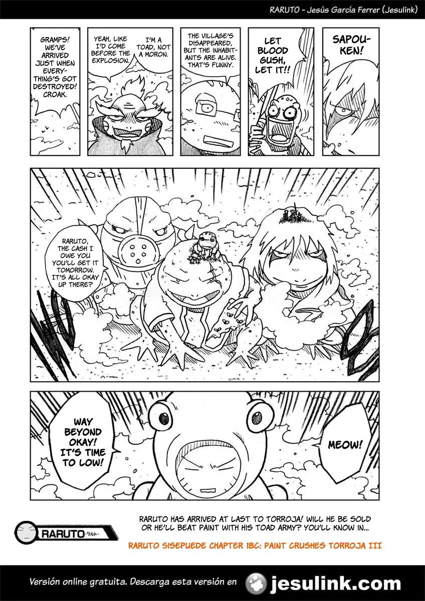 Raruto Sisepuede Chapter 3.18-2 page 13 - Vol.3 Chapter 18.2 (b): Paint crushes Torroja (II)