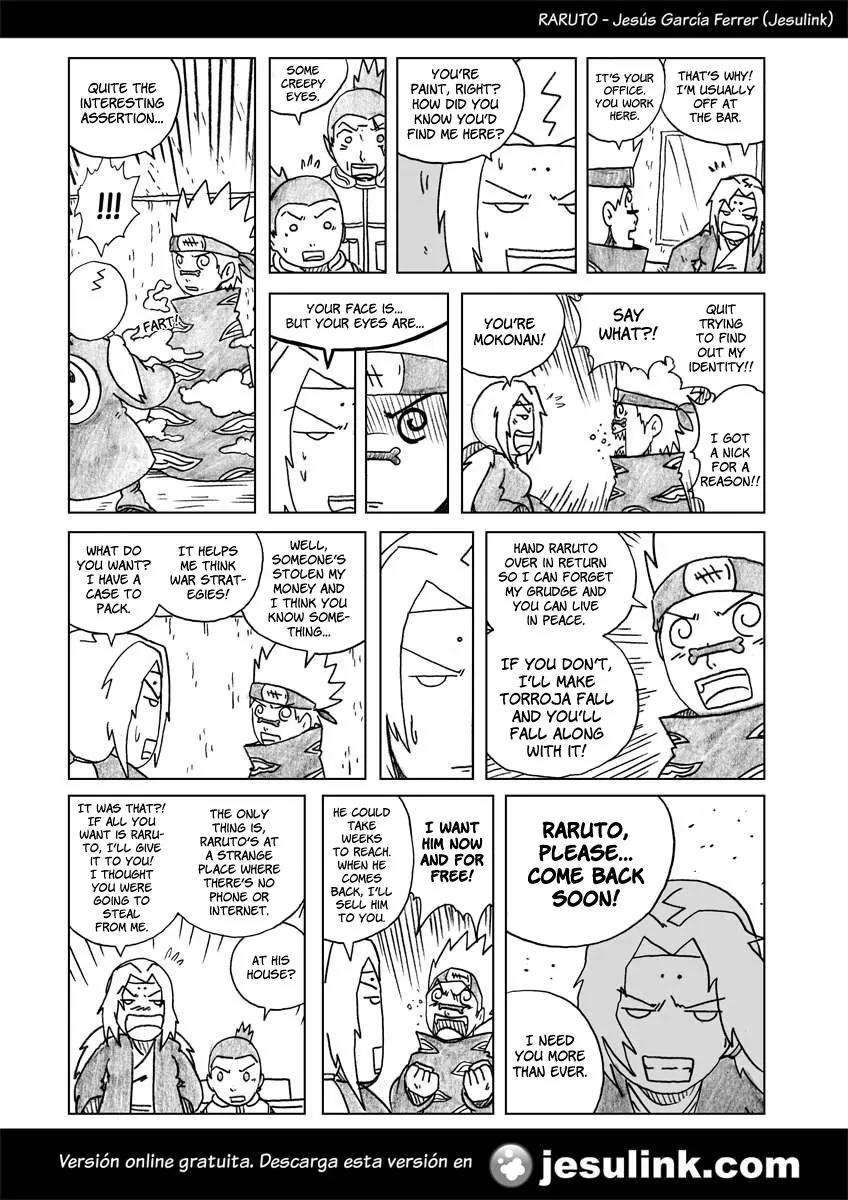 Raruto Sisepuede Chapter 3.18-2 page 8 - Vol.3 Chapter 18.2 (b): Paint crushes Torroja (II)