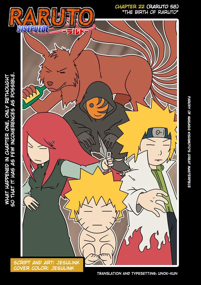 Raruto Sisepuede Chapter 4.22 page 1 - Vol.4 Chapter 22: The birth of Raruto
