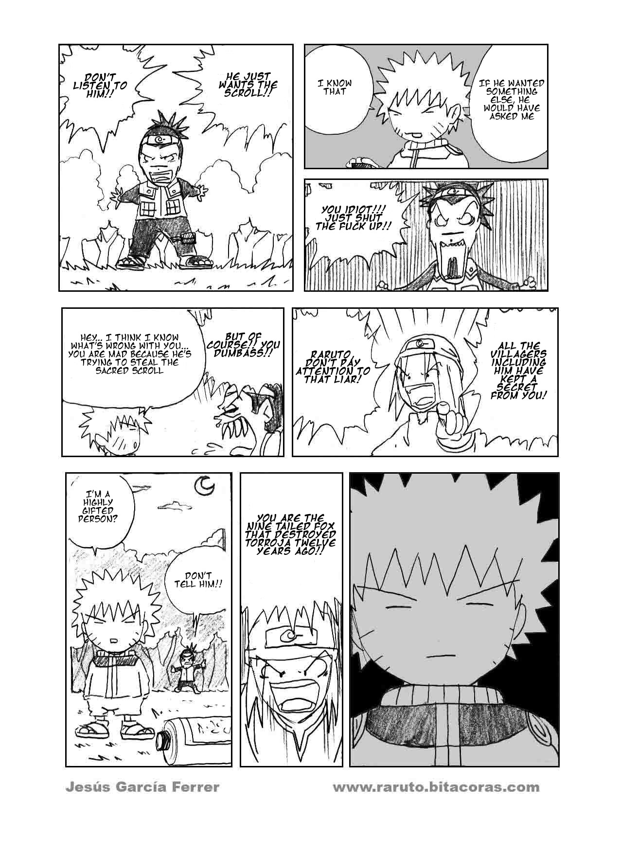 Raruto Chapter 1.2 page 11 - Chapter 1 v2 : You damn ninja!
