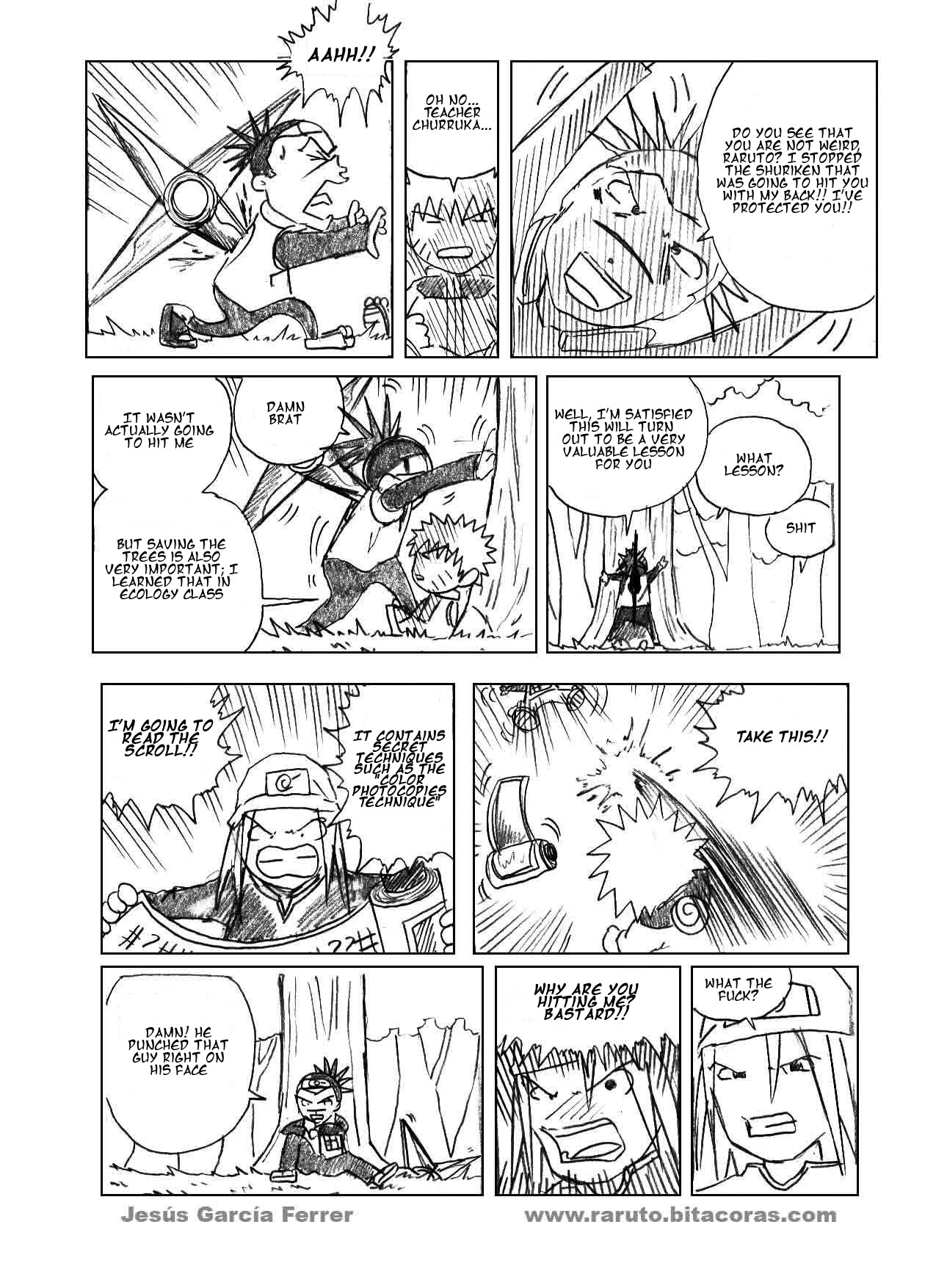 Raruto Chapter 1.2 page 13 - Chapter 1 v2 : You damn ninja!