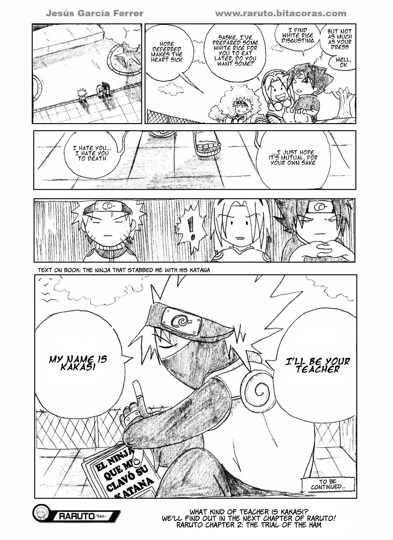 Raruto Chapter 1.2 page 18 - Chapter 1 v2 : You damn ninja!