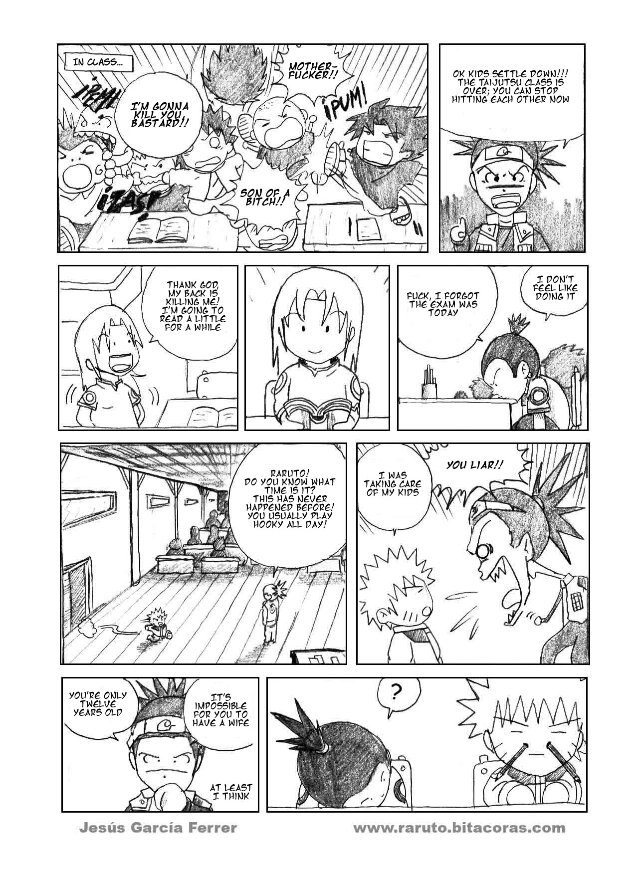 Raruto Chapter 1.2 page 6 - Chapter 1 v2 : You damn ninja!