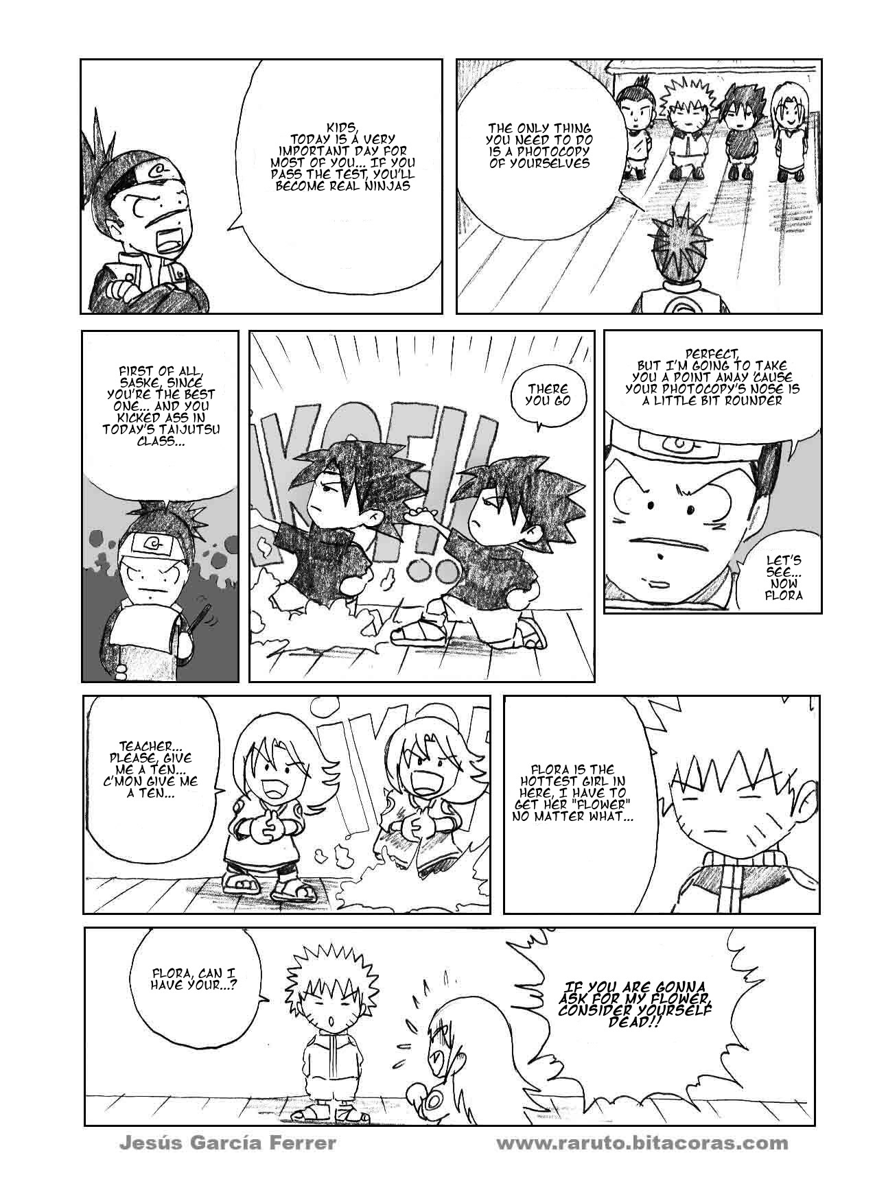Raruto Chapter 1.2 page 7 - Chapter 1 v2 : You damn ninja!