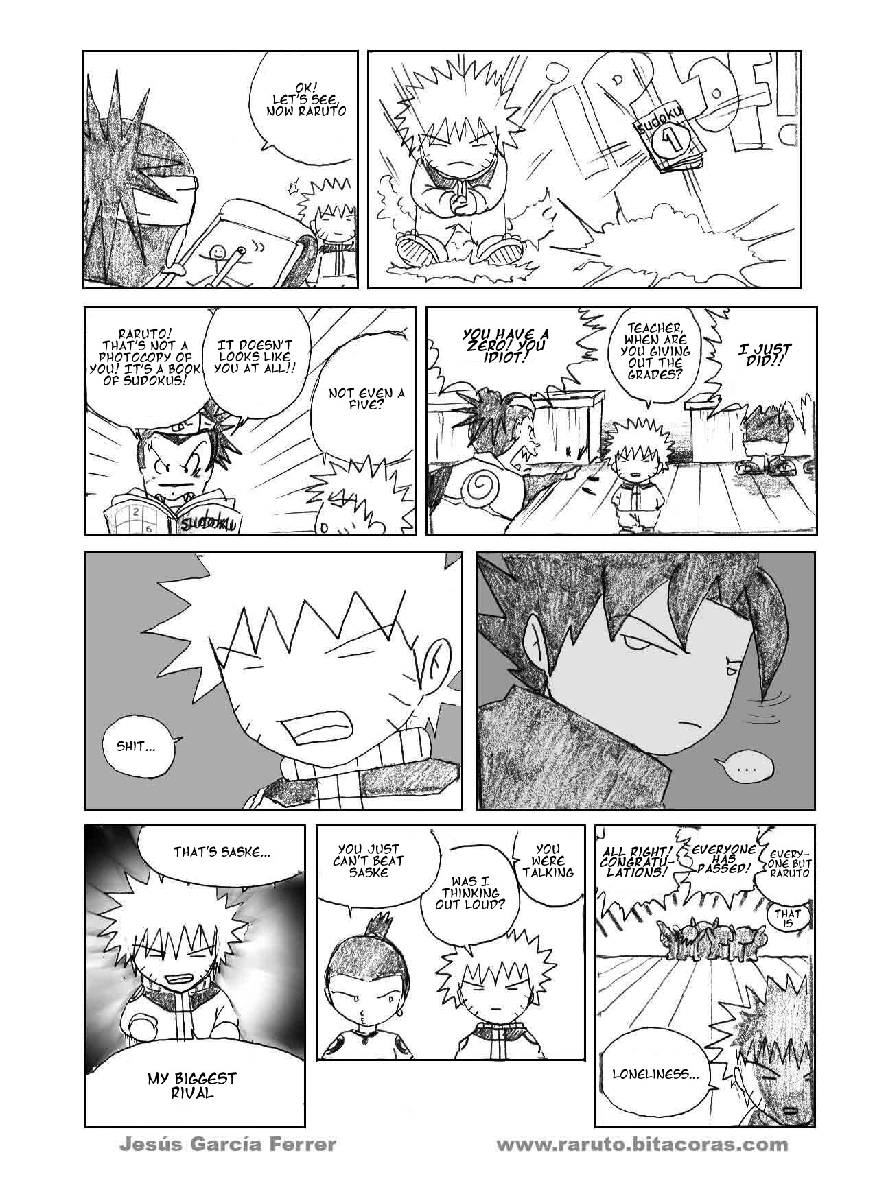 Raruto Chapter 1.2 page 8 - Chapter 1 v2 : You damn ninja!