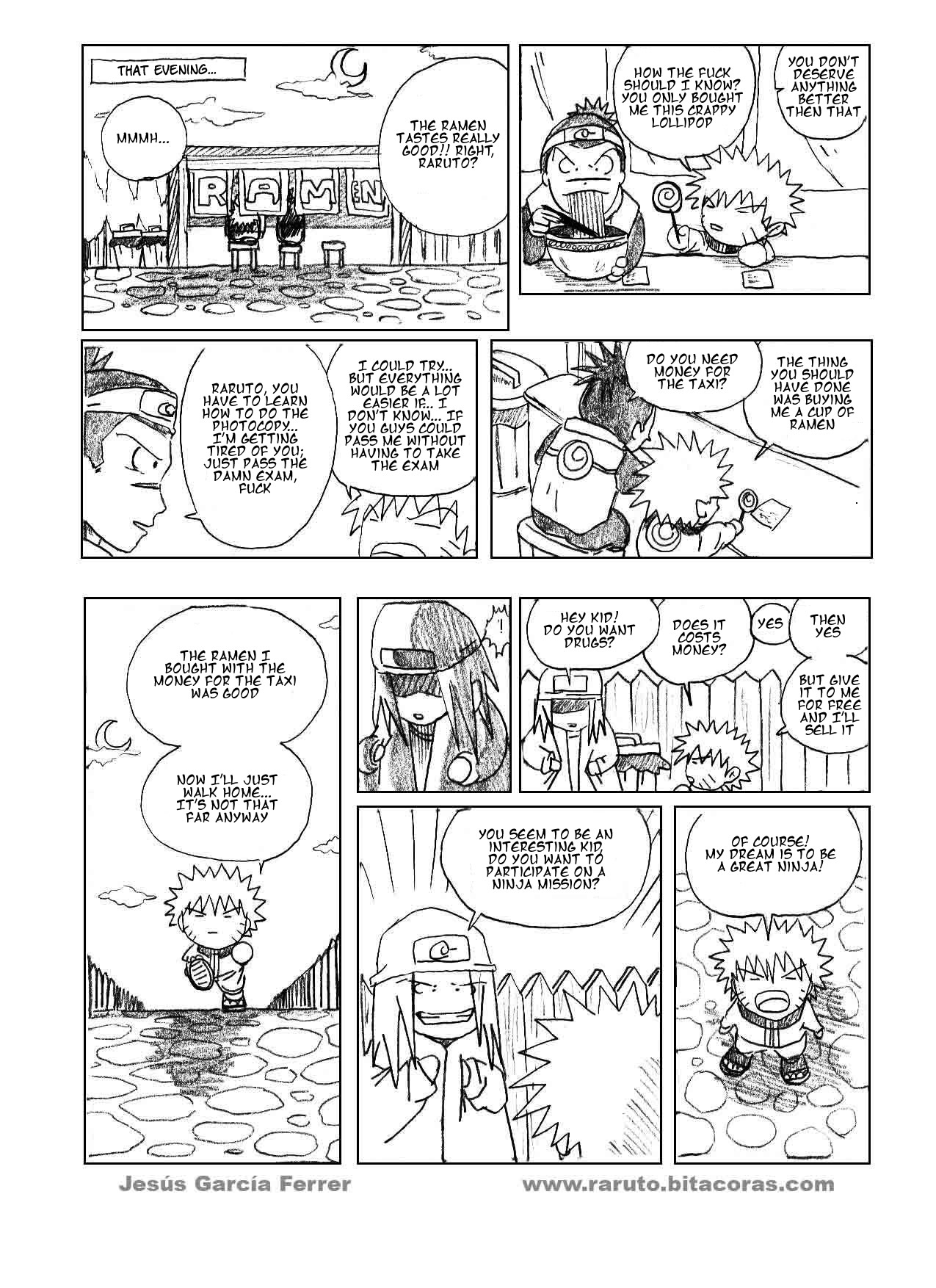 Raruto Chapter 1.2 page 9 - Chapter 1 v2 : You damn ninja!