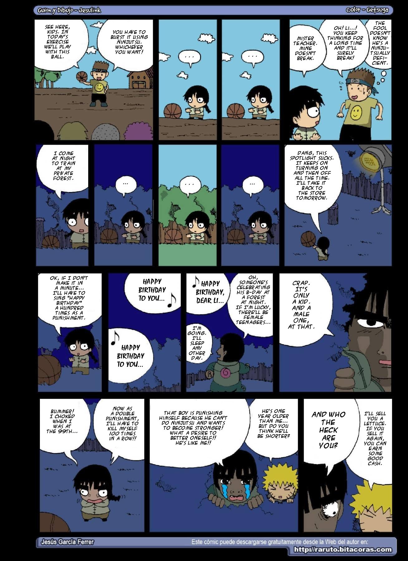 Raruto Chapter 15.2 page 6 - Chapter 15 v2 : My life goes down the drain