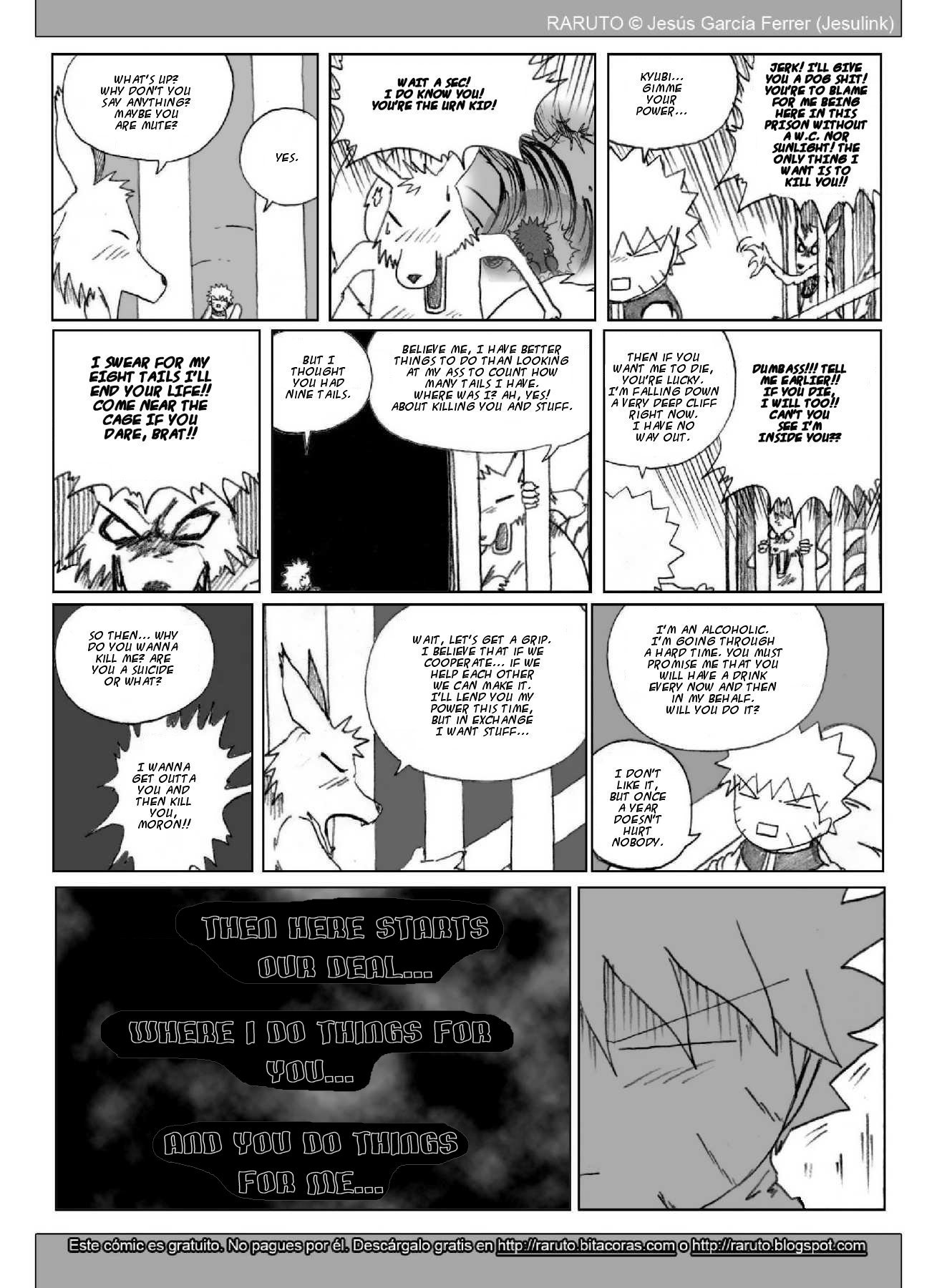Raruto Chapter 18.2 page 3 - Chapter 18 v2 : Cagarruta, I choose you!