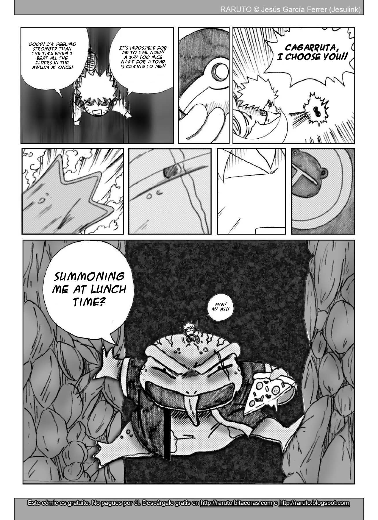 Raruto Chapter 18.2 page 4 - Chapter 18 v2 : Cagarruta, I choose you!