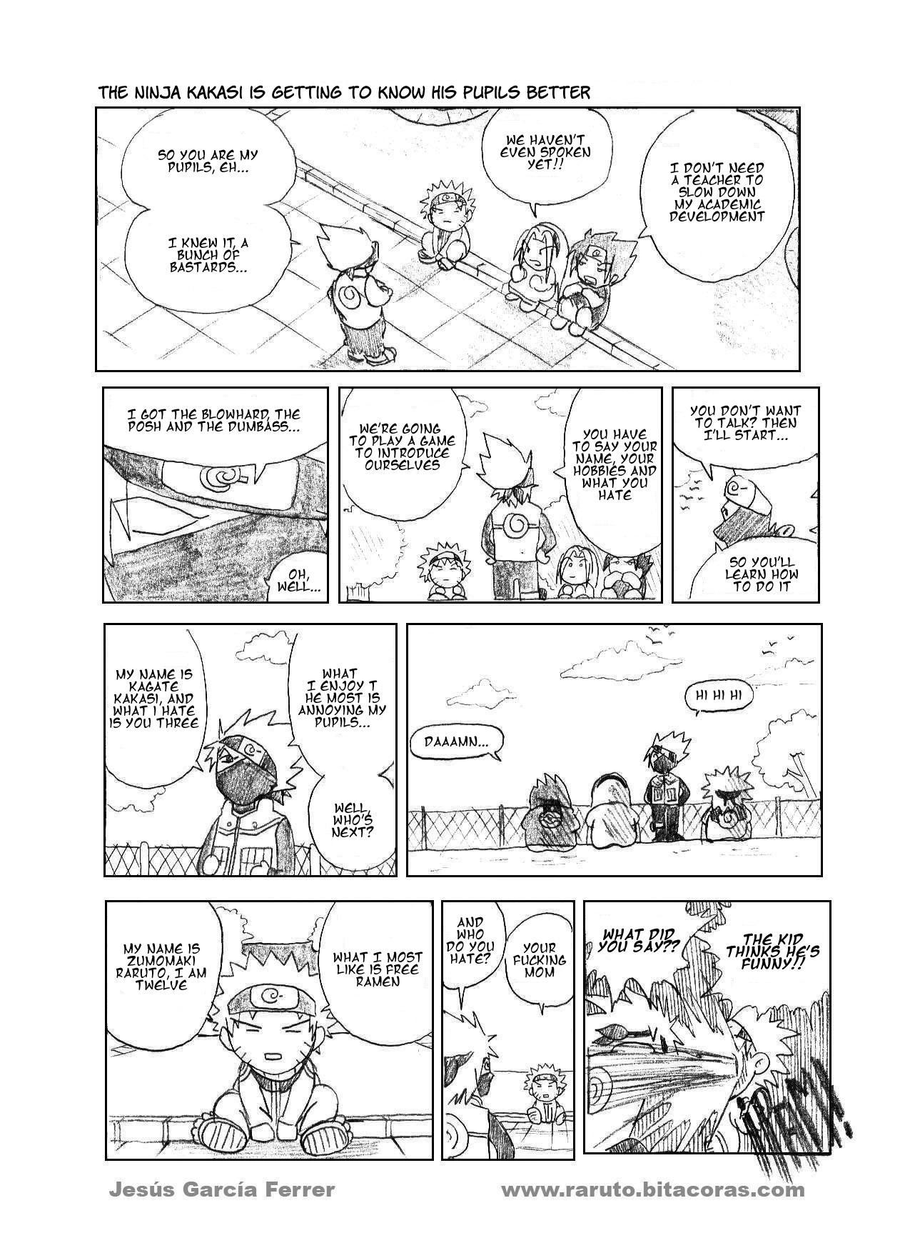 Raruto Chapter 2.2 page 3 - Chapter 2 v2 : The trial of the hams