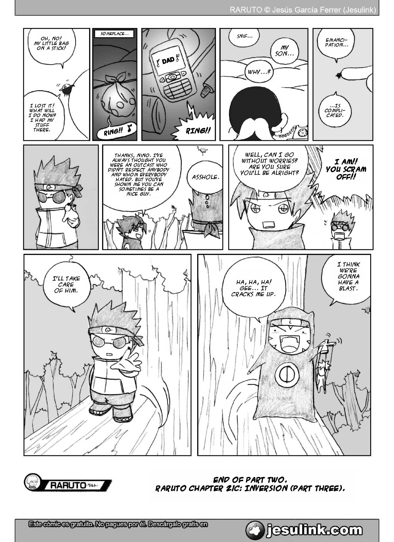 Raruto Chapter 21.2 page 12 - Chapter 21.2 (b): Inversion (II)