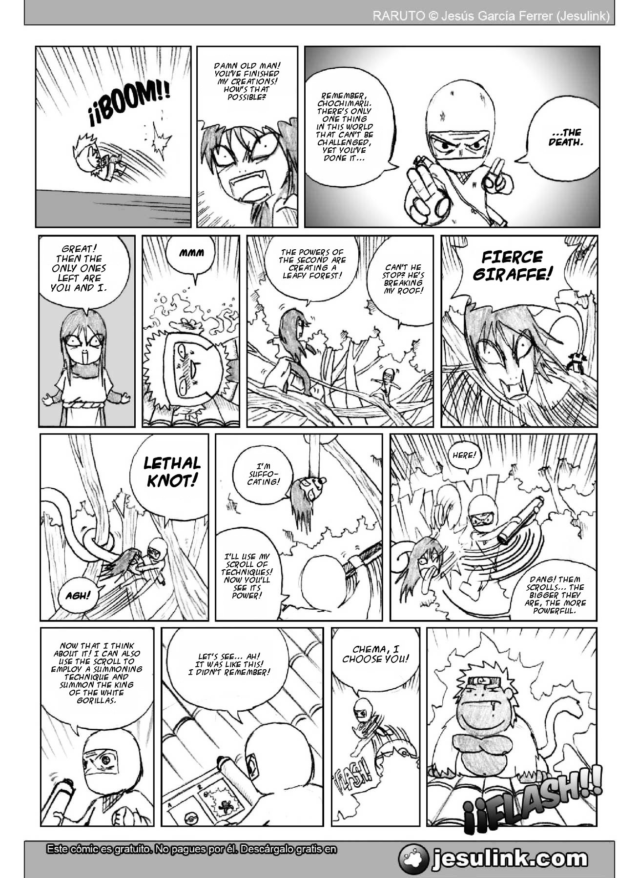 Raruto Chapter 21.2 page 5 - Chapter 21.2 (b): Inversion (II)