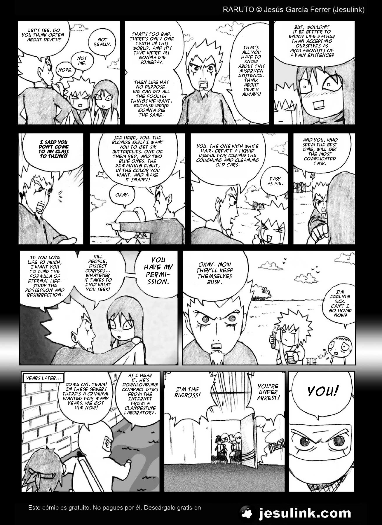 Raruto Chapter 21.2 page 8 - Chapter 21.2 (b): Inversion (II)
