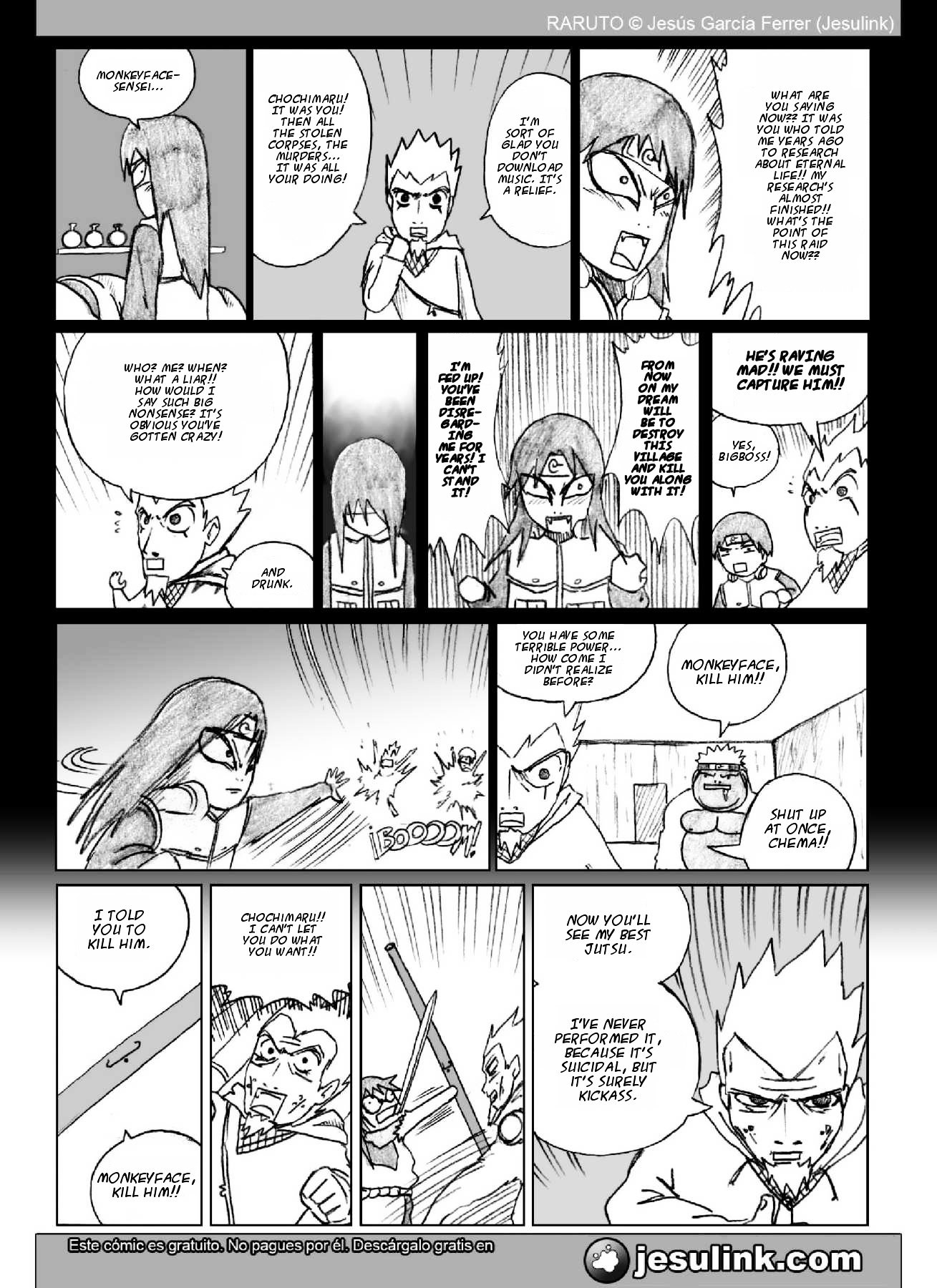 Raruto Chapter 21.2 page 9 - Chapter 21.2 (b): Inversion (II)