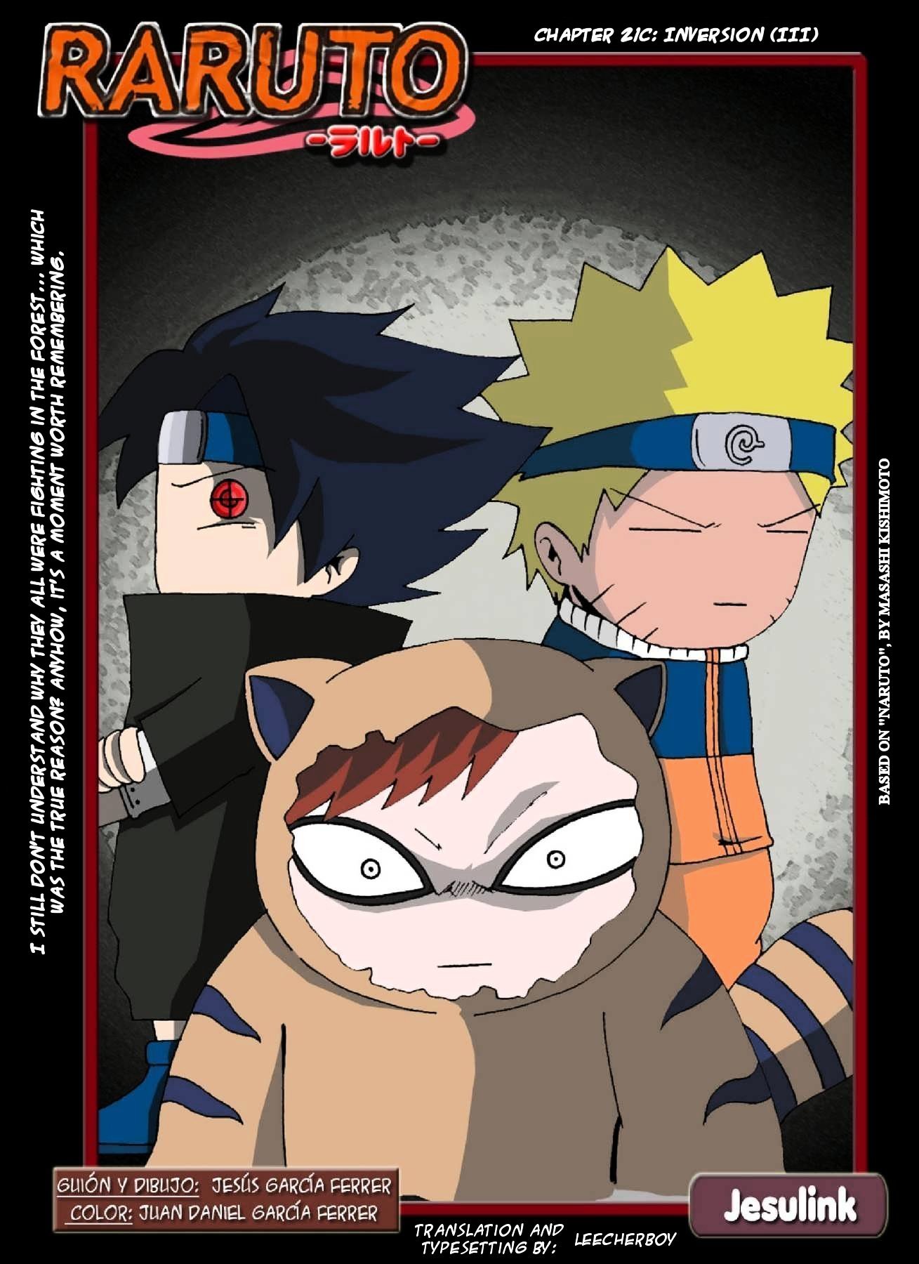 Raruto Chapter 21.3 page 1 - Chapter 21.3 (c): Inversion (III)